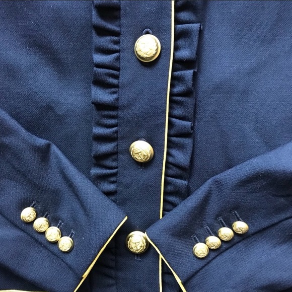 J. Crew Preppy Blue Blazer gold buttons - Picture 6 of 16